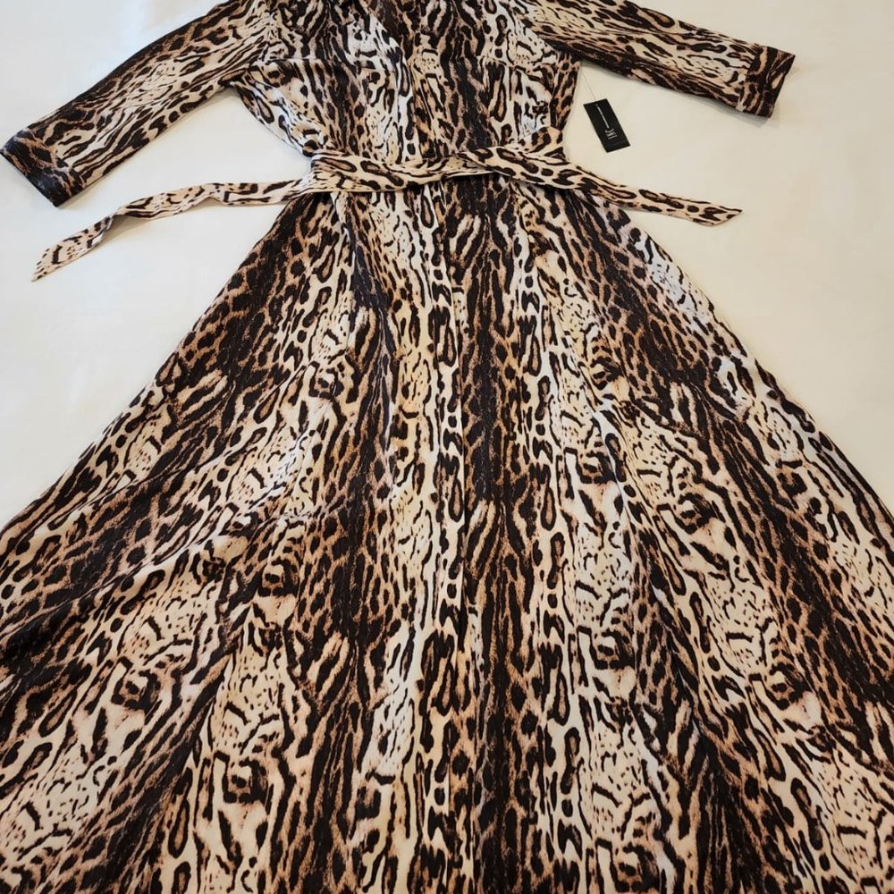 INC Brand Maxi Dress Size 8 Leopard print